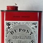 Vintage Dupont Superfine Gunpowder Red Tin Originating From Wilmington  Delaware