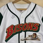 Vintage Buffalo Bisons Jersey Minor League Baseball Jersey Express Sz Small Y2k