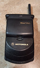 Vintage Motorola Startac St7867w Qwest Dual Band Black Flip Phone W  Charger
