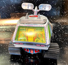 Vintage 1970s Super Moon Patroler Space Tank B o Junior Toys Japan Works Great 