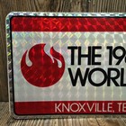 Booster License Plate Knoxville Tn Vtg 1982 World Fair Commemorative Memorabilia