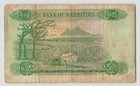 Mauritius 25 Rupees 1967  P-32b  Qeii  A 12 416242  Circulated Small Tears  P4