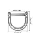 D-ring Shackle  3pcs 12mm Inside Width Stainless Steel U Shape Small Shackles
