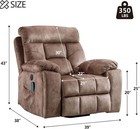Ebello Large Power Lift Recliner Chair W  Massage   Heat For Elderly Big   Tall