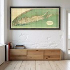 Old Map Of Long Island 1913 Vintage Map   Wall Map Print Unframed