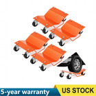 Set Of 4 Car Wheel Dolly With Brakes 6000 Lbs Heavy Duty Vehicle Moving Dollies