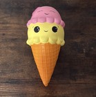 Sunny Squishy Pink And Yellow Ice Cream Food Toy Squishie Slow Rising Jumbo 9   