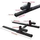60 In Clamp On Pallet Forks 2000 Lbs Loader Bucket Skidsteer Tractor Forks