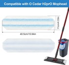 8 Pack Mop Pads Replacements Compatible With O Cedar H2pro Flat System    