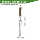 Seeding Widger 13 6  Stainless Steel Garden Hand Shovel With Wooden Handle