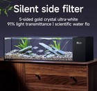 Glass Aquarium Kit 2 6 Gal Long Peninsula Style Fish Tank Filtration   Media