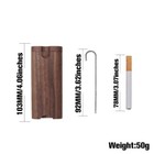 Wooden Dugout Pipe Self Cleaning Metal Bat Poker Smoking Pipe One Hitter Kit