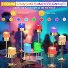 Rechargeable Flameless Candles With Remote Timer   Charging Base  12 Pack 9 C   