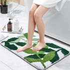 Tufted Bathroom Rugs 24  X 17  Extra Soft Green Bath Mat Machine 24 X 17 