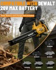 Cordless Leaf Blower For Dewalt 20v Max Battery  480 Cfm   130 Mph Brushless Dus