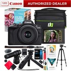 Canon Eos R50 Mirrorless Camera Content Creator Kit   Pro Accessory Bundle