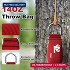 Arborist Throw Line Kit With Slick Rope   12 14 16oz Throw Weight   Reflective S