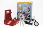 Evel Knievel Stunt Cycle Trail Bike Edition Action Figure W motorbike   Launcher