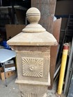 C1880 Vintage Quartersawn Oak Newel Post Stair Bannister Victorian 62 9 7   