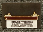 Ss Edmund Fitzgerald Lapel Pin   Tie Bar - 2 Items - Oglebay   Norton Company