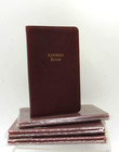 Address Book 3x5  Pocket Size Leather Soft Cover Graphic Image Clay List 40