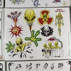 Lot Of 9 Vintage 1990s Tattoo Flash Sheets Shop Used Frederici Bartels Clark