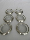 Set Of 6 Antique 4 Inch Frank M  Whiting Silver Co Sterling Silver Coasters