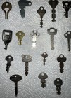 Lot Of 28 Vintage Flat And Barrel Keys Various Types And Sizes