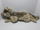 Rare Fao Schwarz Wolf Brown Biege Husky Plush Stuffed Animal Toys R Us 24  2013