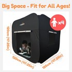 Ultrapopp Pop Up Sensory Tent For Kids Extra Big 47x47in Black Out Calming