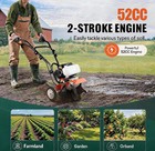 52cc 2-stroke Tilling Rototiller Gas Power For Garden Farmyard Tiller Cultivator
