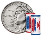 Semiquincentennial Half Dollar 2026 Enduring Liberty 2 Roll Set P D 26qra Sealed