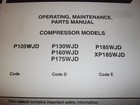 Ingersoll Rand Wjd Series Compressor Parts Operation   Maintenance Manual Book