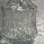 Floral Glass Bottle Flowerf Embossed 7    Vase