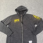 Ufc Hoodie Mens Medium Ultimate Fighting Championship Reebok Full Zip Fight Read
