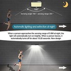 468 Led Pir Motion Sensor Wall Light Solar Power Waterproof Outdoor Garden Lamp