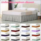 New Elastic Bed Skirt Dust Ruffle Easy Fit Wrap Around Twin Full Queen King Size