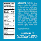 Gluten Free Cinnamon Swirl Crumb Cake   Muffin Mix  20 Oz Boxes  pack Of 8 