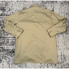 Dickies Mens L Tan Khaki Long Sleeve Work Shirt Button Up