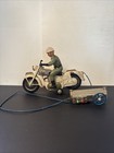 Bandai Tin Battery Operated Police Auto Cycle Motorcycle Untested