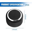 2pcs Car Volume Knob For Rear Audio 1 01 1 01 0 61 Inch  2pcs Knobs 
