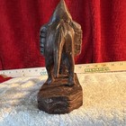 Rosewood Hand Carved Donkey Mule Statue Sculpture Figurine Vintage Decor 9x7 5x3