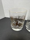 Four Vintage Whiskey Glasses  Union Pacific Railroad With Box