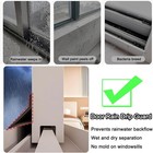 8 2feet For Home Window Guard Seal Strip Trim Epdm Rain Deflector Rainproof