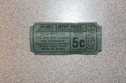 Vintage 5-cent Toll Ticket Jacques Cartier Bridge Toll Receipt