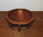 Vintage  Kava Octagonal Ceremonial Bowl 8 Legs Hand-carved South Pacific Samoa
