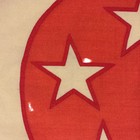 Vintage Distress Faded Wool Singapore Flag Asian Nautical Textile Art Moon Stars