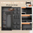 Large Gun Safe For Home Rifle  Unassembled Safe With Adjustable Shelf   Gun Rack