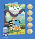 2026 Bluey  2 7-coin Complete Set   2 Coloured Till Coin   Folder Tube All Unc