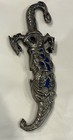 10  Overall Collectible Fantasy Blue Dragon Dagger Knife Blade Ornate Steel